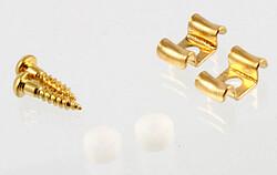 Actual product image AllParts AP AP 0720-002 String Guides Strat gold (Instrument spare parts)