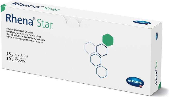 Actual product image Rhena Star Elastische Binden 15cmx5m weiss offen