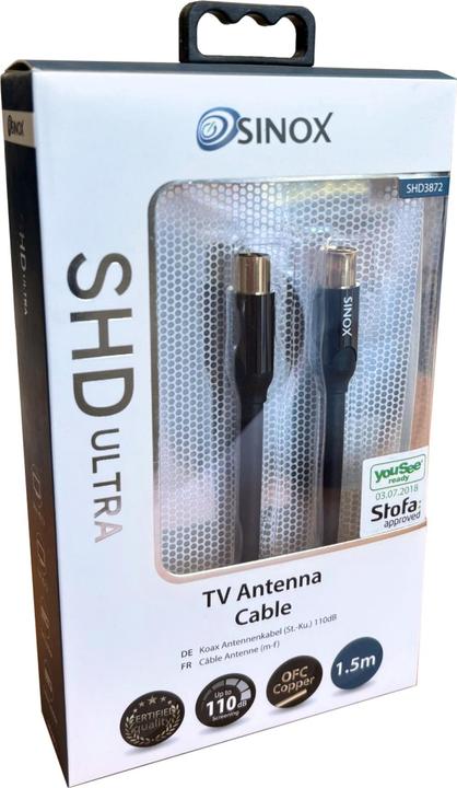 Image du produit Sinox Câble d'antenne SHD. 1,5m. Trier (1.50 m)