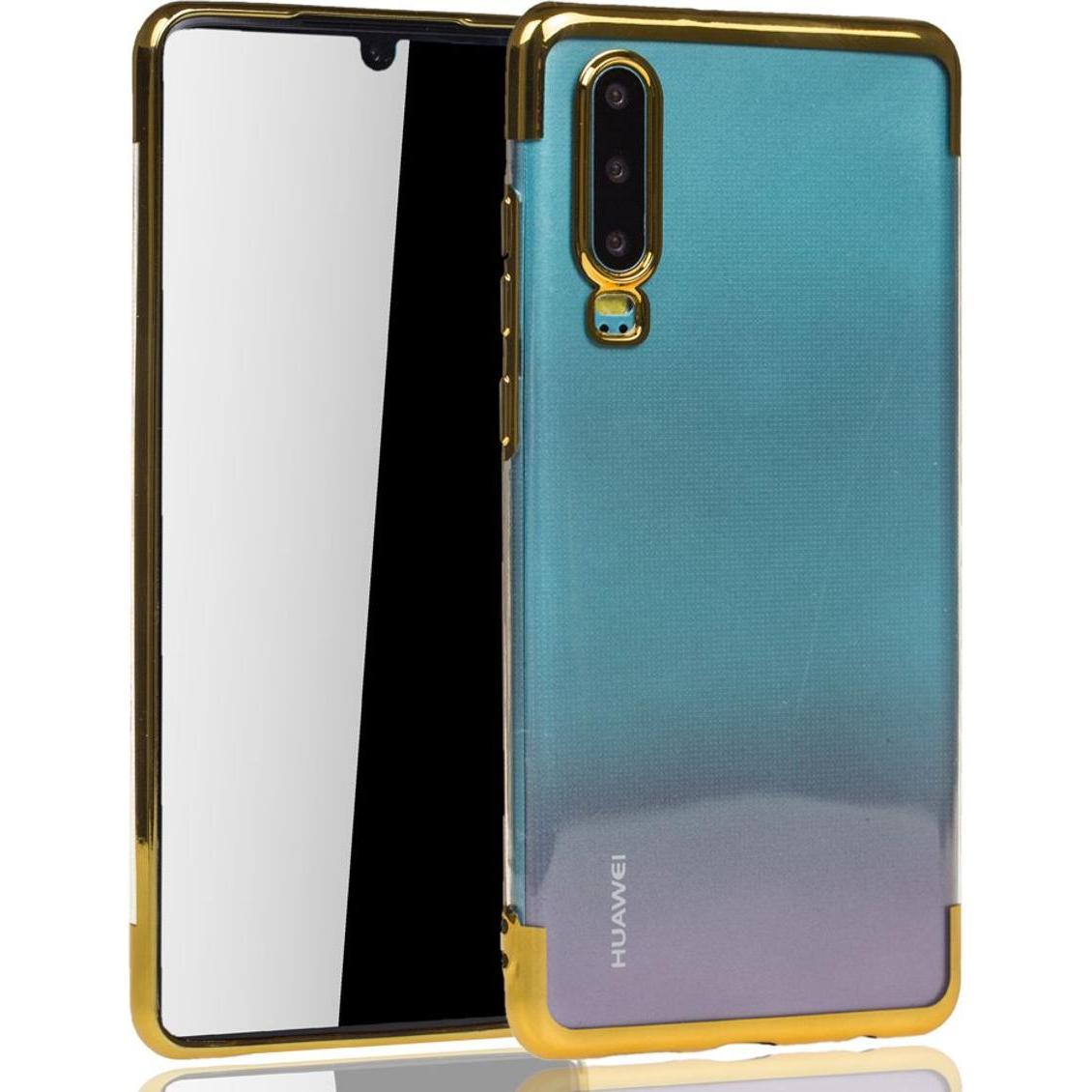 König Design Huawei P30 Hülle Case Handy Cover Schutz Tasche Schutzhülle Bumper Etuis Gold (Huawei P30), Smartphone Hüll...