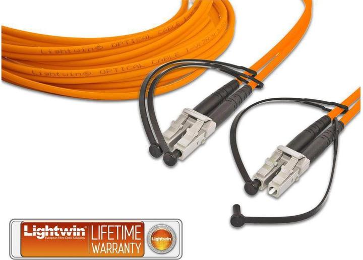Actual product image Lightwin LWL Duplex Patch Cable (CAT7, 20 m)