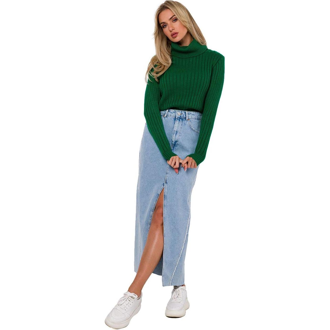 Thumbnail - Made of Emotion, Damen, Pullover, Rollkragenpullover model, Grün, (L)