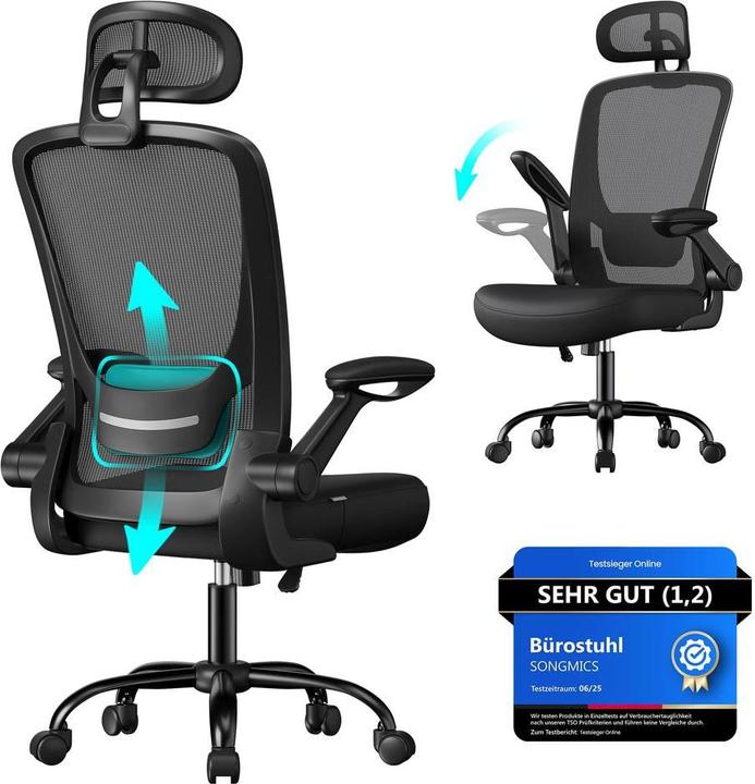 Immagine prodotto Songmics Ergonomischer Bürostuhl (46 - 56 cm)
