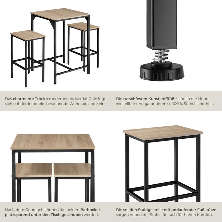 Actual product image tectake Harlow (40.5 x 40.5 x 52.5 cm)