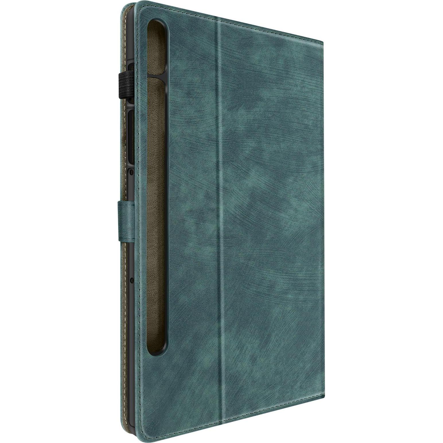 Avizar Business Etui, Fächer und Standfunktion Series (Galaxy Tab S9 FE), Tablet Hülle, Grün