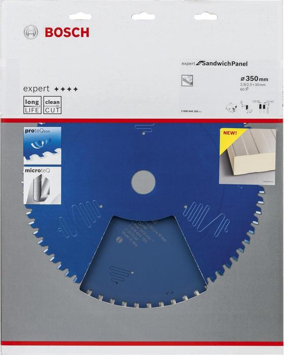 Produktbild Bosch Professional Zubehör Kreissägeblatt Expert for Sandwich Panel, 350 x 30 x 2,9 mm, 60