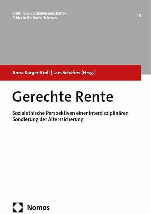 Produktbild Gerechte Rente (Deutsch, Anna Karger-Kroll, Lars Schäfers, 2024)