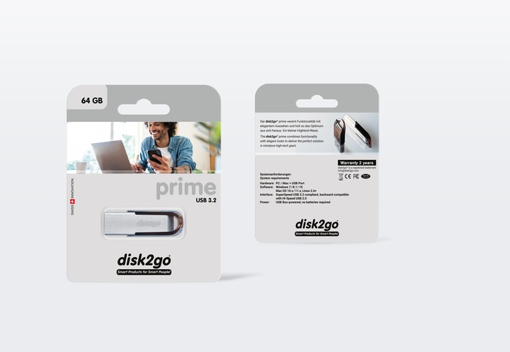 Produktbild Disk2go Prime (64 GB, USB-A, USB 3.0)