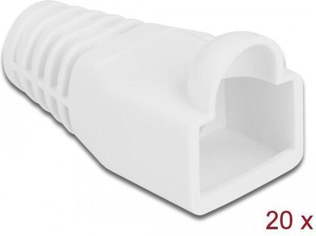 Delock Knickschutztülle für RJ45 Stecker weiss 20 Stück