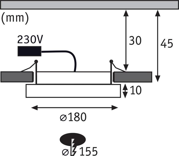 Produktbild Paulmann Einbaupanel Areo (1000 lm)