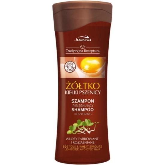 Joanna Grano Shampoo, Tuorlo D'uovo E Germogli Di Shampoo Per Capelli, 300 Ml (Hit) (Shampoo Liquido, 300 Ml)