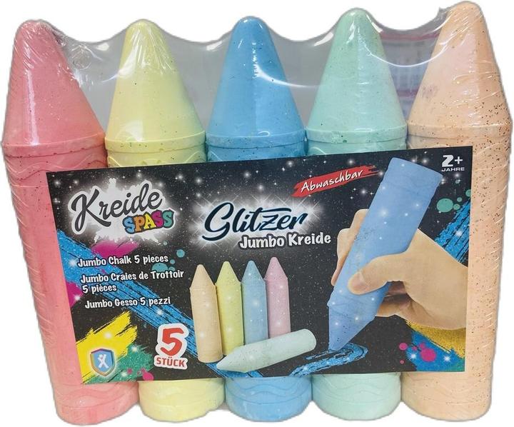 Produktbild Magni Strassenmalkreiden Glitzer Jumbo 5er