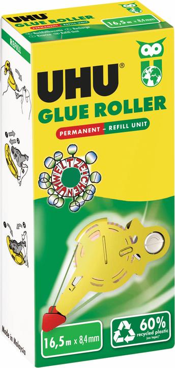 UHU Lijmroller perm. Navullingseenheid 990346 transparant