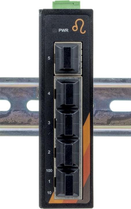 Image du produit Exsys Commutateur Ethernet industriel 5 ports 5*10/100Tx, 12-48VDC Power Input Version compacte (5 ports)