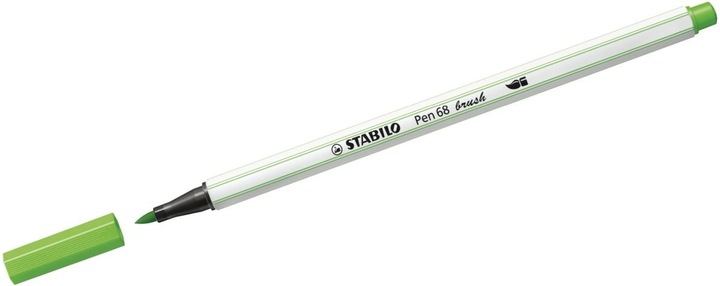 Image du produit STABILO Pen 68 brush Stylo feutre Premium (Vert clair, 1 x)