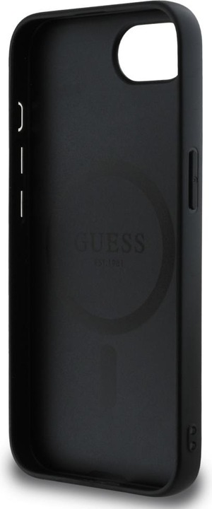 Produktbild Guess Back panel cover PU 4G Strass Triangle Metal Logo Case for iPhone SE4 Black (Apple iPhone 16e)