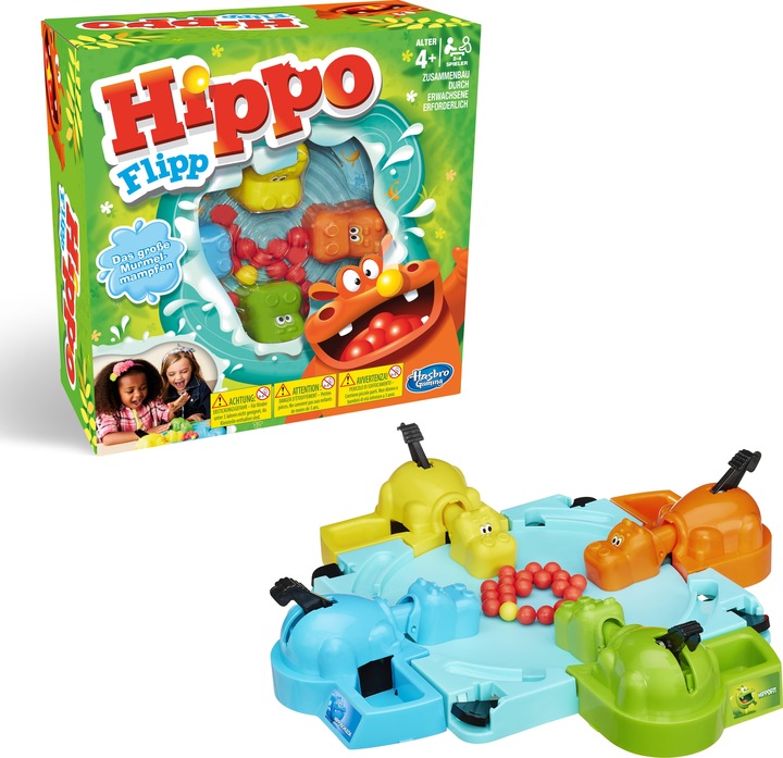 Actual product image Hasbro Gaming Hippo flip (German)