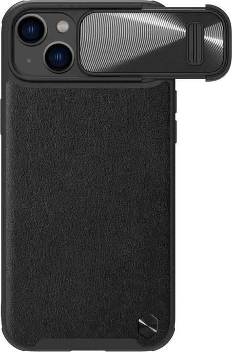 Actual product image Nillkin CamShield Leather S Case iPhone 14 Cover with Black Camera Cover (Apple iPhone 14)