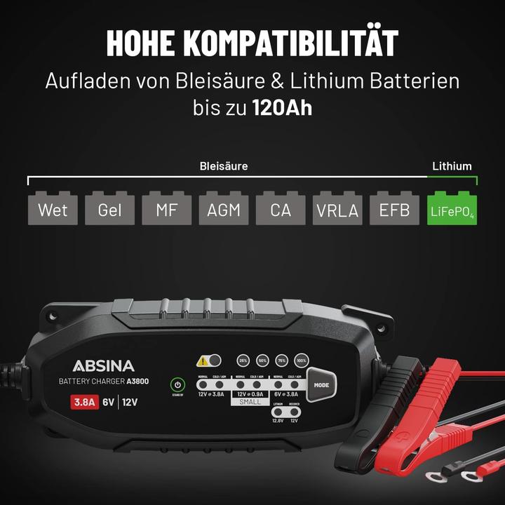 Produktbild Absina A3800 (12V, 6V, 3.80 A)