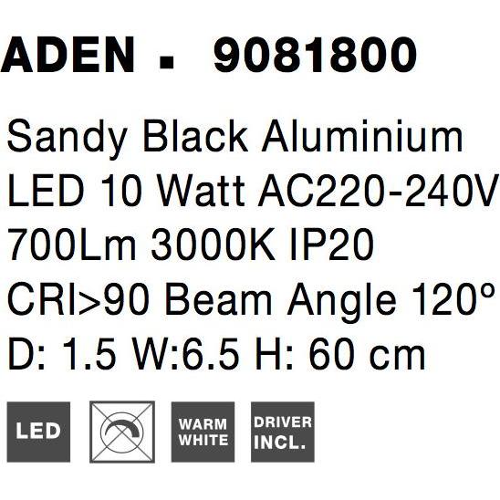 Thumbnail - Nova Luce, Wandleuchte + Deckenleuchte, Aden (700 lm)