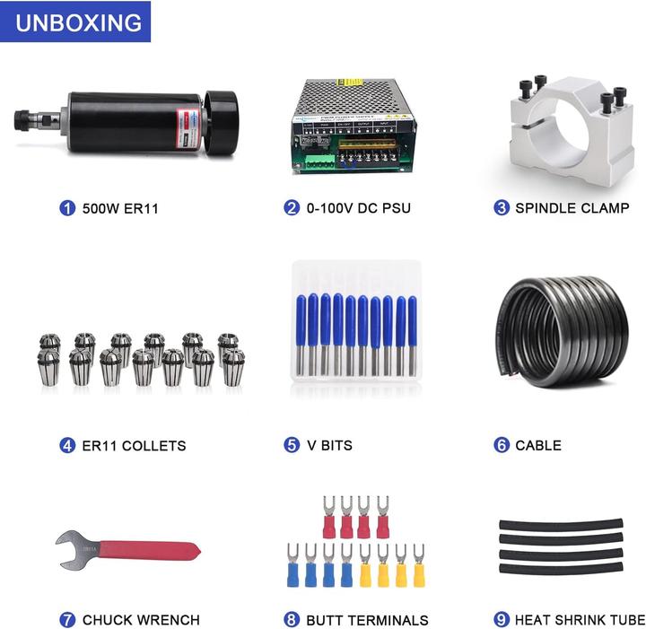 Produktbild CNC Spindelmotor Set