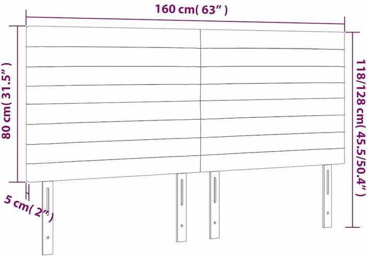 Actual product image vidaXL Isabel (160 x 5 x 128 cm)