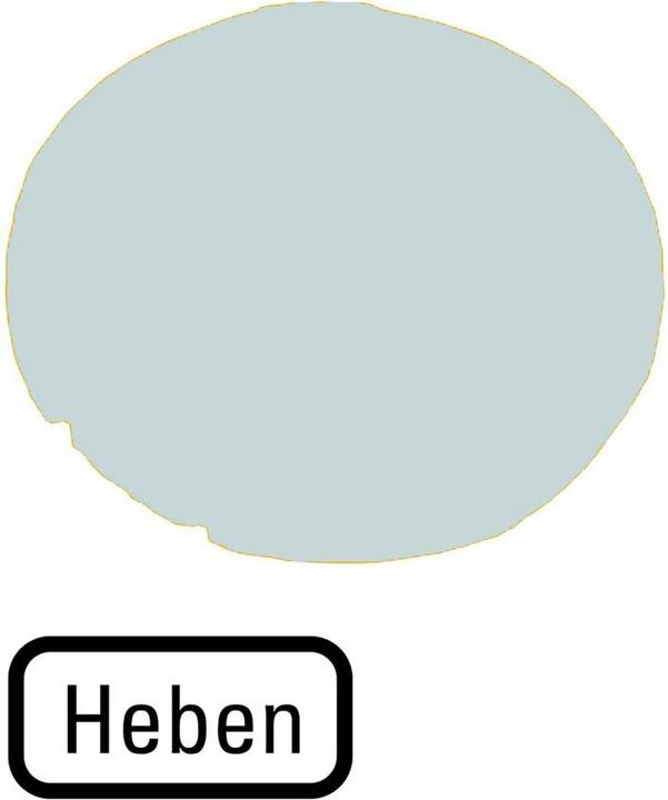 Actual product image Eaton Button lens, flat white, HOCH 218324