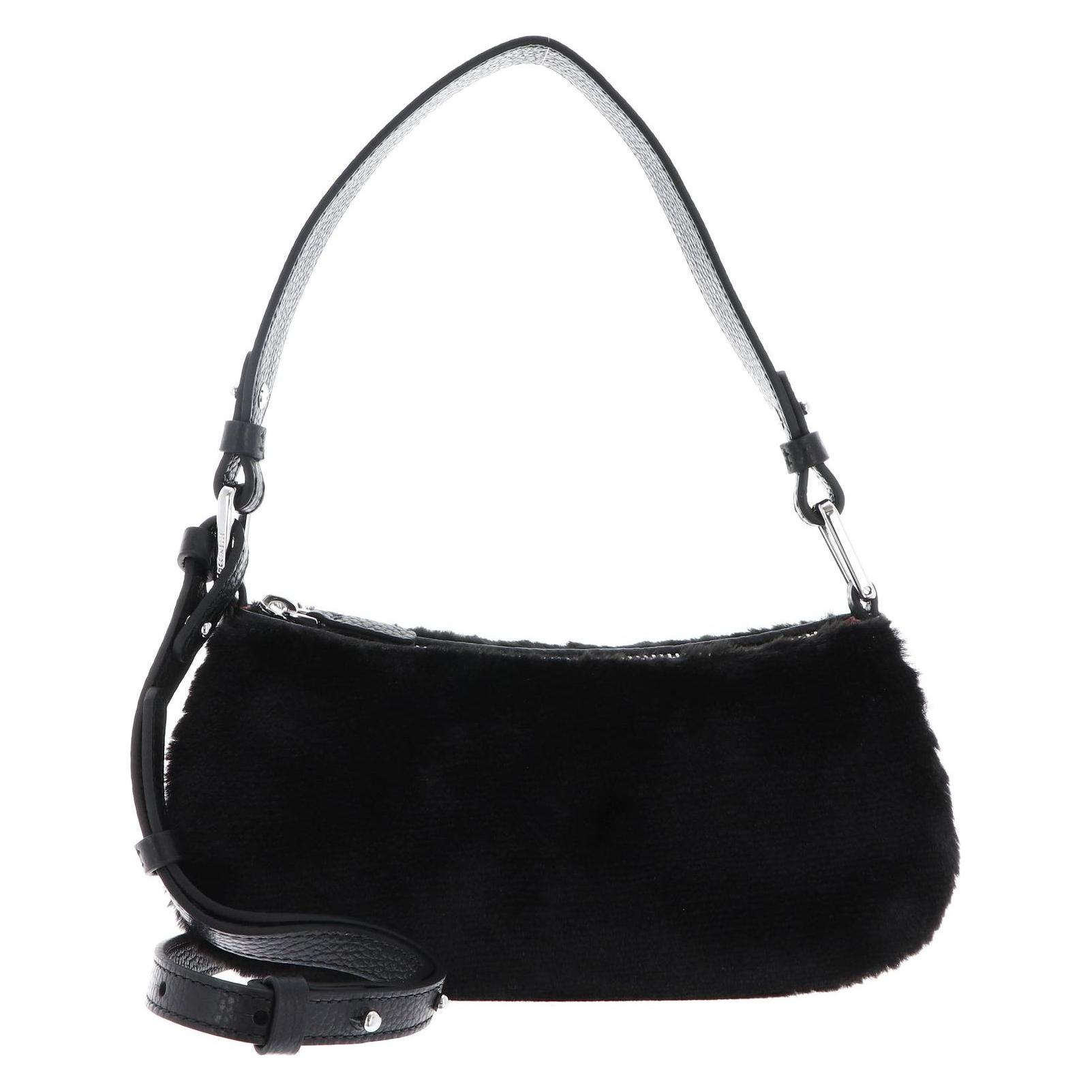 Coccinelle, Damen, Handtasche, Merveille Synthetic Fur Mini Bag, Schwarz