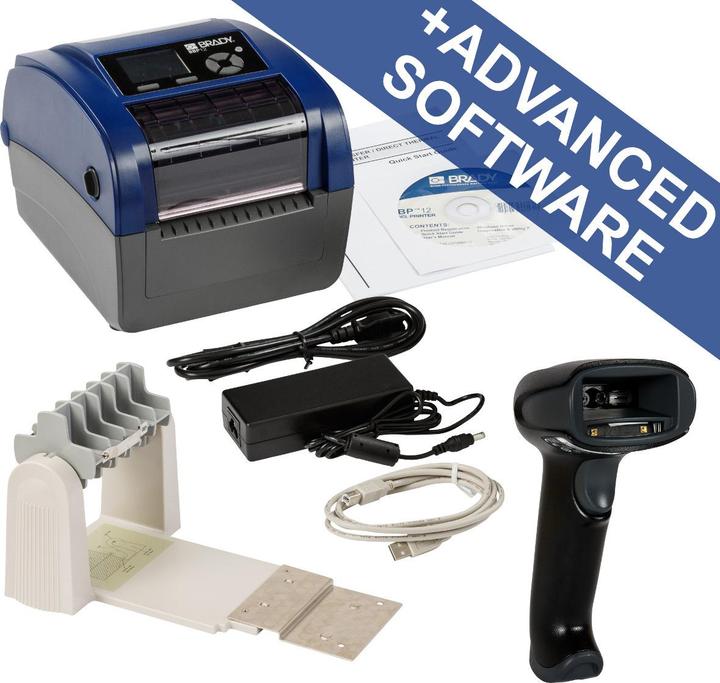 Produktbild Brady BBP12-SPS-EU, Thermotransferdrucker, max. Breite 118mm, 300 dpi, Seriell, USB, LAN, mit Roll (300 dpi)