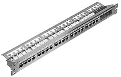 Panduit Patchpanel, 24Port, Metall CP24WSK6TGLGY