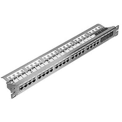 Panduit Patchpanel, 24Port, Metall CP24WSK6TGLGY, Server Zubehör, Grau