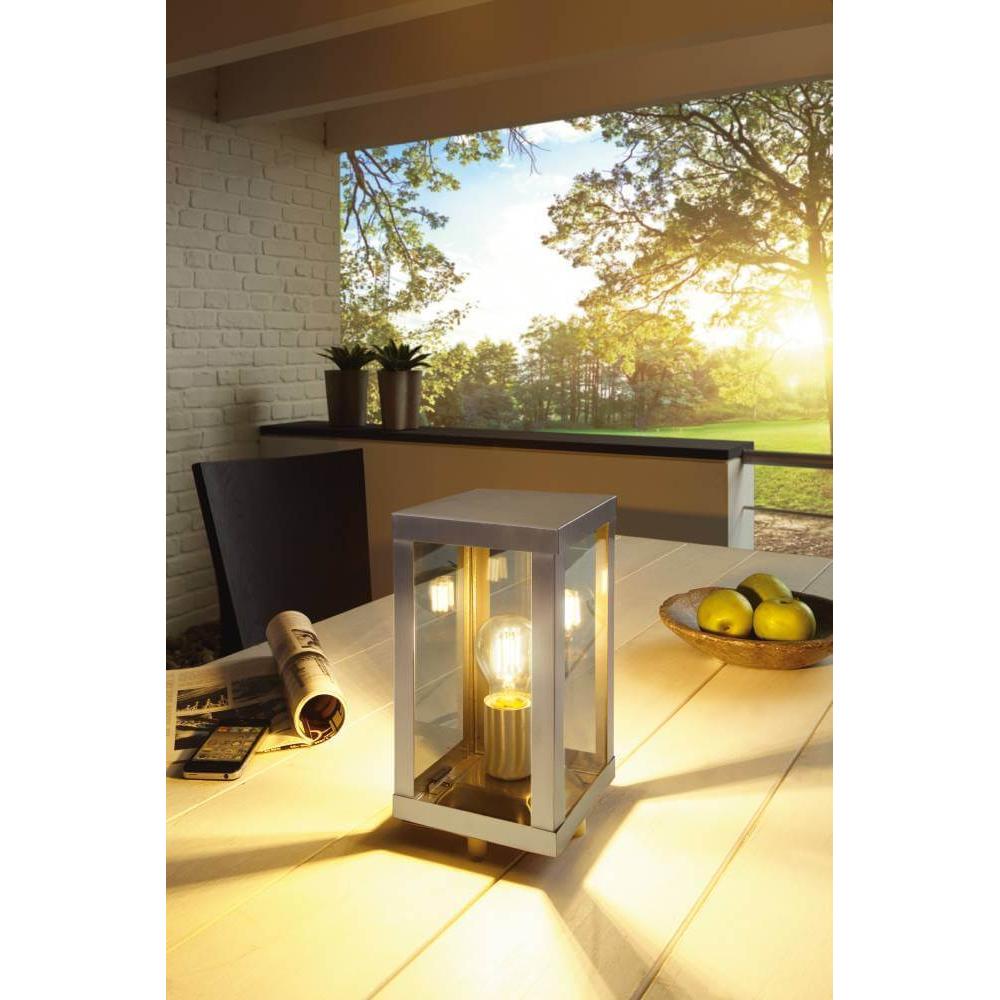 Thumbnail - EGLO, Gartenbeleuchtung, 94787 ALAMONTE E27 Aussen-Tischleuchte 150x150mm Edelstahl IP44 (IP44)