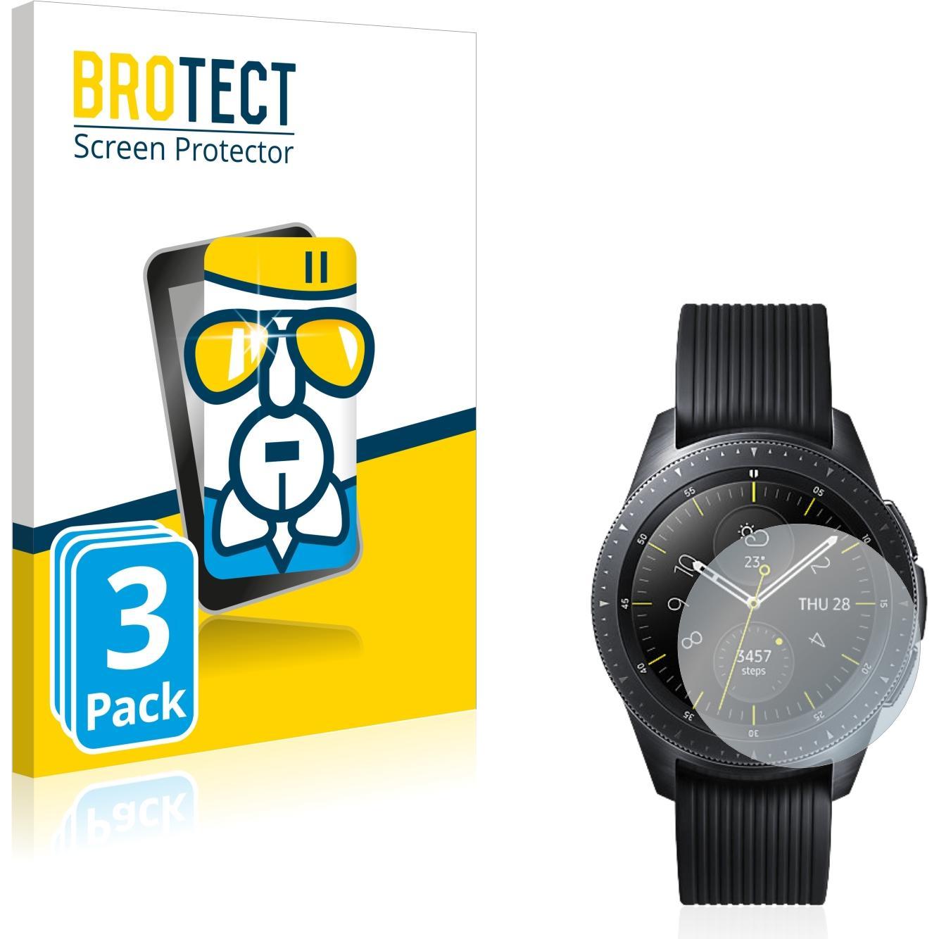 BROTECT AirGlass Panzerglasfolie, Smartwatch Schutzfolie, Transparent