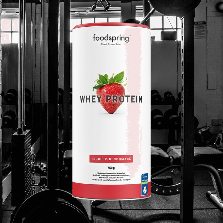 Produktbild Foodspring Whey Protein (Erdbeere, 1 Stk., 750 g)