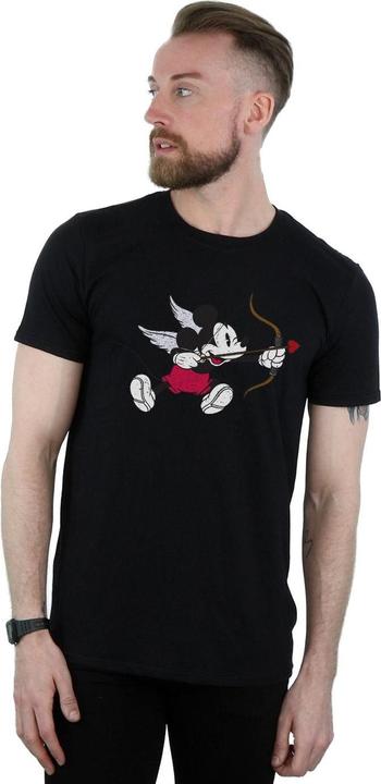 Actual product image Disney Mens Mickey Mouse Love Cherub T-Shirt (XL)