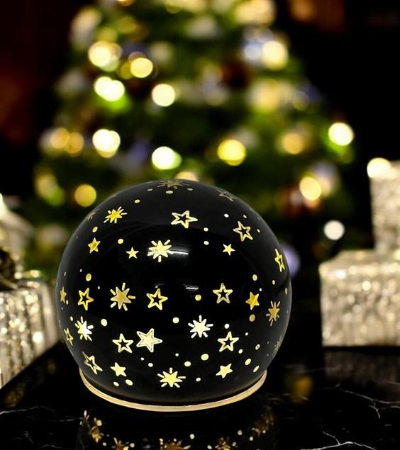 Produktbild GuGus LED Glas Kugel schwarz