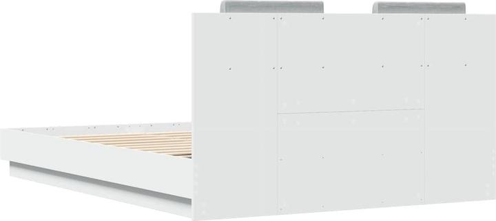 Produktbild vidaXL Bettgestell mit Kopfteil und LED-Leuchten (120 x 200 cm)