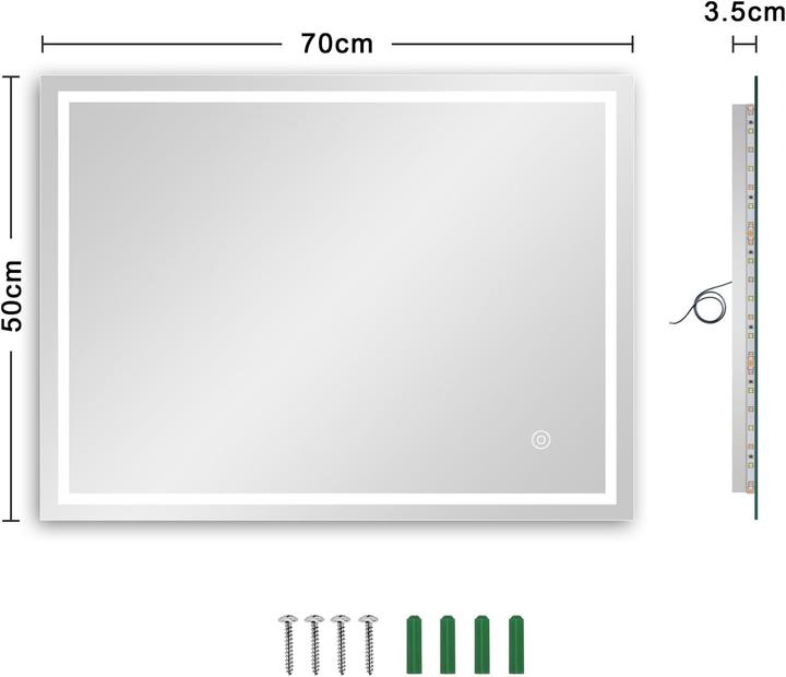Actual product image Dripex Badspiegel (70 x 50 cm)