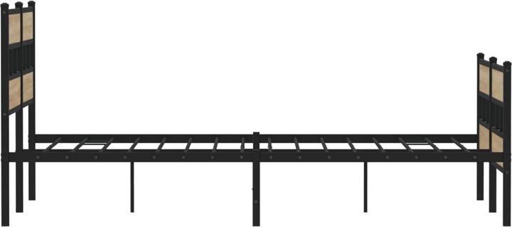 Image du produit vidaXL Lit métallique Cadre de lit Sommier à lattes Lit double sans matelas 160x200cm (160 x 200 cm)