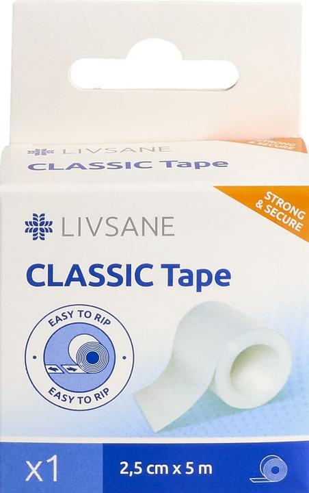 Actual product image Livsane Classic fixation plaster 2.5cmx5m (1 x)