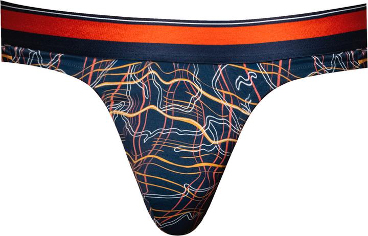Actual product image Male Power Thong - L/XL - Navy Marble (L)