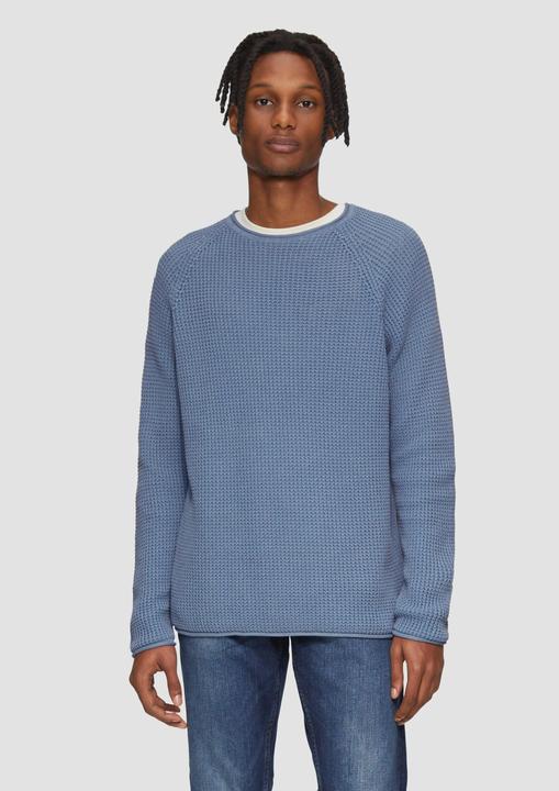 Produktbild S.Oliver Strickpullover Locker gestrickter Pullover mit Waschung (L)
