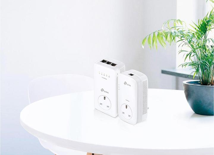 Produktbild TP-Link AV1200 GigabitPowerline ac WLAN KIT mit Frontsteckdose bis zu 1200Mbit/s Powerline Datenrate Line... (1200 Mbit/s)