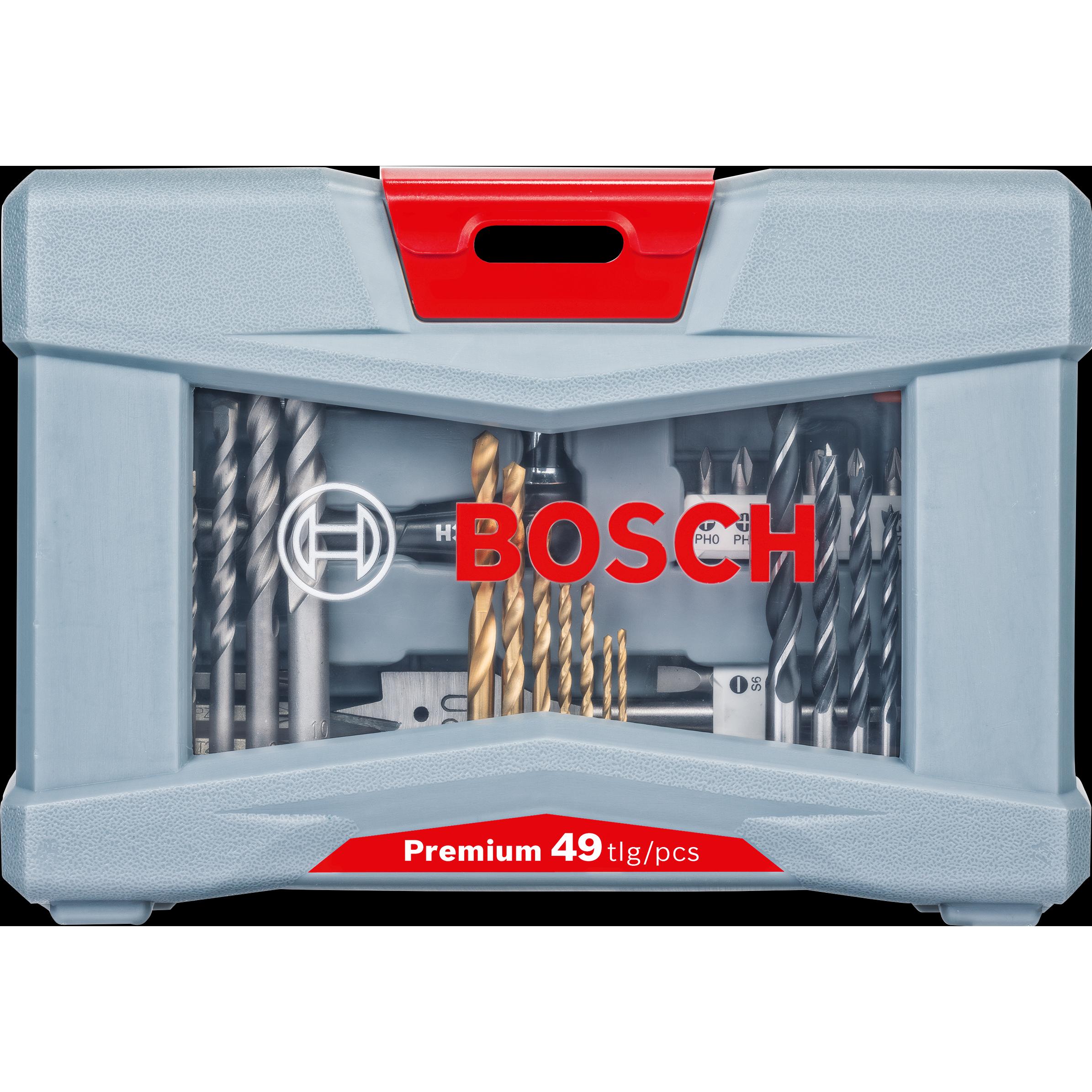 Thumbnail - Bosch Professional Zubehör, Bohrereinsatz, 49-tlg. Premium X-Line Bohrer- und Schrauber-Set (5 mm, 6 mm, 8 mm, 10 mm, 2 ...