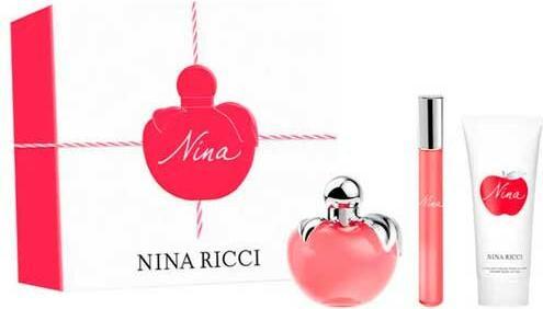 Immagine prodotto Nina Ricci Nina Gift Set 50ml EDT Spray + 75ml Body Lotion + 10ml EDT Rollerball