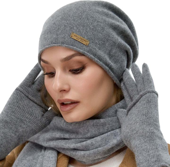 Actual product image Bellemere Hat Double Layer Cashmere Hat (One size)