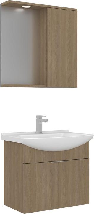 Produktbild Homitis Purus 65 Bathroom Cabinet With Sink & Mirror Set (2 Pieces)