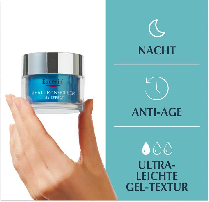 Actual product image Eucerin HYALURON-FILLER + 3x EFFECT Moisturising Booster Night (50 ml, Night cream)