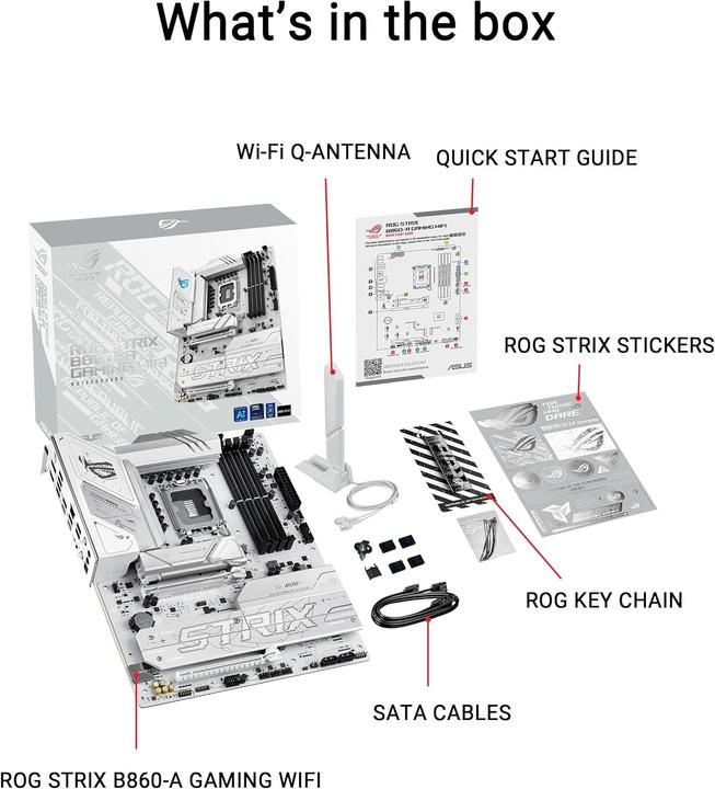 Produktbild ASUS ROG STRIX B860-A GAMING WIFI (LGA 1851, Intel B860, ATX)