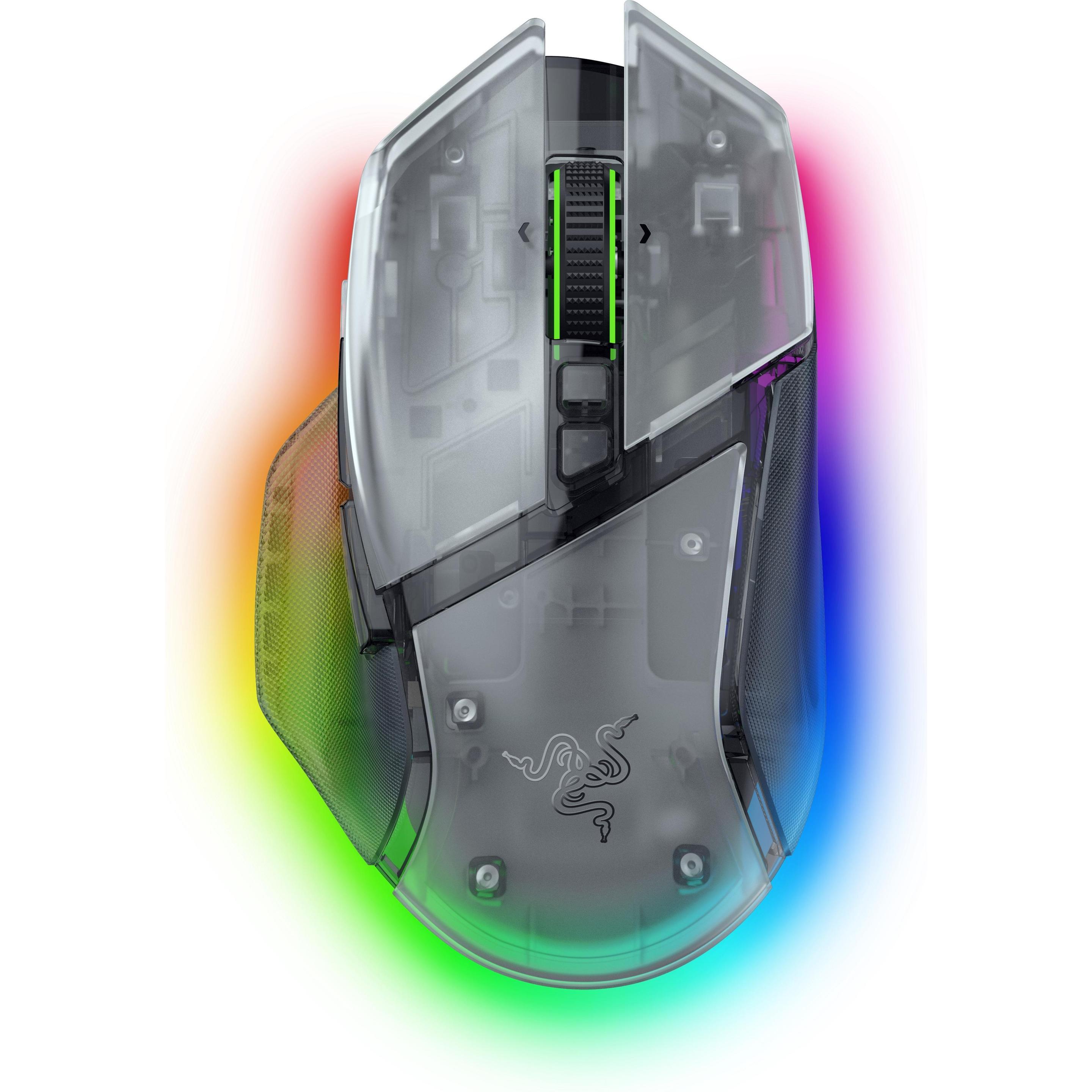 Razer Basilisk V3 Pro 35K (Kabellos, Kabelgebunden), Maus, Weiss